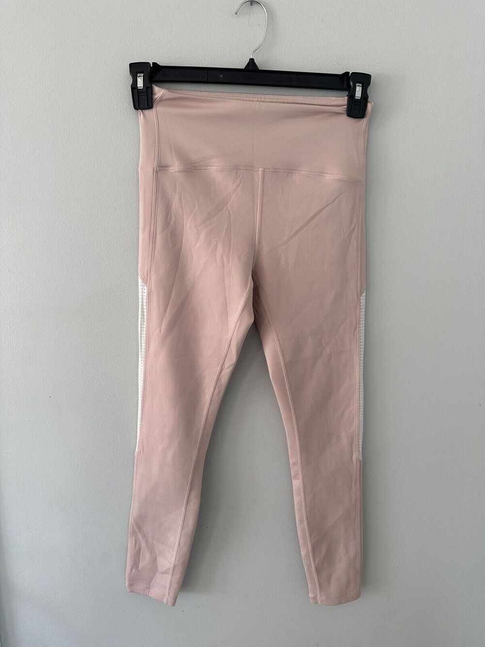 Zyia Active Size 6-8 Light Pink Bare Primo Mesh High Rise 7/8 Leggings